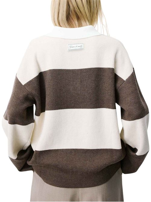 Polo in filo a righe Grace & Mila | FW2617055SABLE